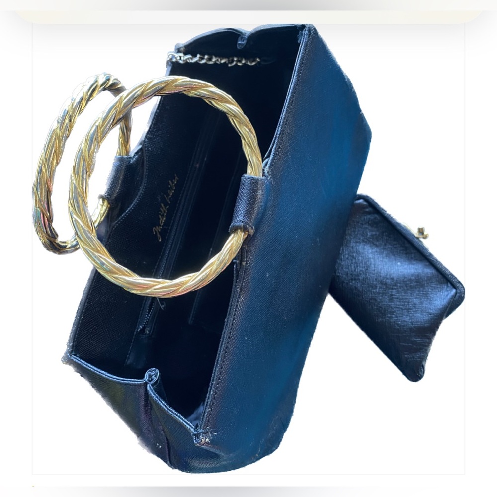 Judith Lieber lizard  skin with hoops golden handles